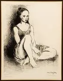 Moses Soyer, Seated Dancer