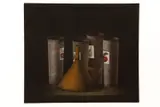 Tomoe Yokoi, Funnel and Fruit Cups, circa 1973, color mezzotint, 12 x 13.5 inches sheet size, pencil