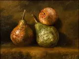 William Mason Brown, Three Pears, 1893, oil on canvas