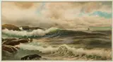 George Howell Gay, Seascape with Sailboat in Distance