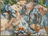 Henry Koerner, The Quarry, 1977, watercolor