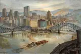 Robert R. Young, The Golden Triangle, circa 1955, oil on canvas