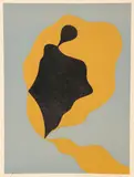 Jean Arp, (French, 1886-1966), Abstract Composition, color