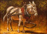Dan Bodelson, Dressed for Work, undated, oil on canvas, artist's mark to lower right, and additionally