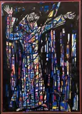 Virgil D. Cantini, Saint, 1955, watercolor