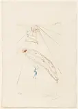 Molten Clocks, 1971, undated, color by Salvador Dalí, etching on paper (no apparent watermark), offered Oct 2021