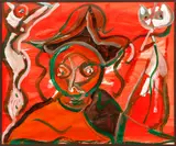 Herbert Gentry, I'll Take the Cat, 1973, acrylic on paper