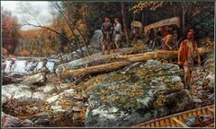 The Portage, 1996, offset by Robert B. Griffing, lithograph, offered Oct 2021