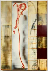 Rarely But by Michael Kessler, 1994, acrylic on wood, offered Oct 2021