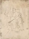 Hanns Kralik, Die Eltern [The Parents], 1928, etching on paper