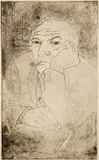 Hanns Kralik, The Old Man, 1928, etching on paper