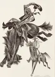 Fletcher Martin, High, Wide and Handsome, c.1945, original, lithograph on paper
