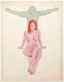 Mel Ramos, Chimpanzee and Nude, 1971, serigraph printed in colors