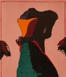 Fritz Scholder, Monster Love Dream C, 1982, lithograph printed in colors