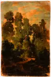 Path in the Woods by Regis Francois Gignoux, c.1855, oil on canvas, offered Sep 2021