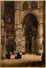 Axel Haig, Gothic Cathedral, 1910, etching on paper