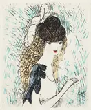Marie Laurencin, original color, etching
