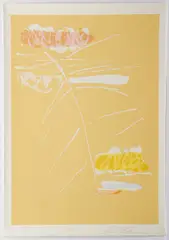 Veeda by Dan Christensen, c.1979, serigraph printed in color, pencil, offered Sep 2021