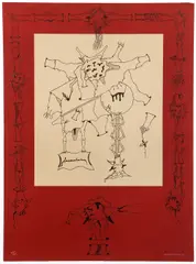 Jorge Camacho, Al Galeria, circa 1970s, color, lithograph on Guarro paper