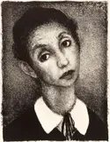 Paul Citroen, Portrait of a Girl (possibly Chaja Goldstein), c.1950s