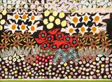 Gideon Cohen, Floral Symphony, casein and, pencil