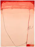 Enric Cormenzana, Untitled Abstract (Pink and Red), c. late 1970s - early 1980s, lithograph printed in colors, pencil