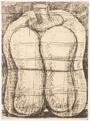 Aaron Fink, Untitled (Pepper), 1992, etching on paper, pencil