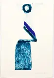 Josep Guinovart, Untitled Abstract (Blue)