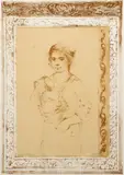 Edna Hibel, Girl with Jug, undated, original litho on paper, signed lower right, II second state 5/53 ed 120 in, pencil lower left