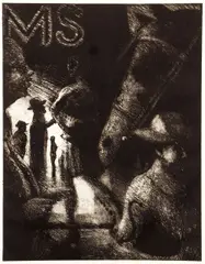 Bill Jacklin, The Fairground, undated, etching on wove paper