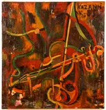 John Kazann, Untitled Musical Abstract, 1953, oil on canvas