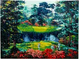 Mark King, Short Par 3, undated, screenprint on paper