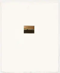 Untitled Abstract Landscape, 1992, color by Win Knowlton, etching on heavy handmade paper, lightly pencil, offered Sep 2021
