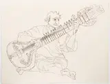 Bob La Bobgah, Ravi Shankar, serigraph
