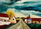 Charles Levier, French Countryside Scene