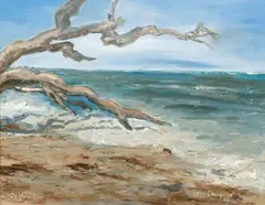 Driftwood by May, oil on wood panel, offered Sep 2021