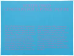 Robert Morris, Roller Disco: Cenotaph for A Public Figure, 1980, serigraph printed in colors, pencil