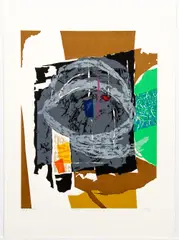 Seong Moy, Eye of Vishnu, 1979, serigraph in colors