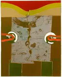 George Nama, Untitled Abstract #10, 1970, color, etching on paper