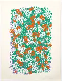 Nadine Prado, Flowers on White, 1979, original, serigraph printed in color, pencil