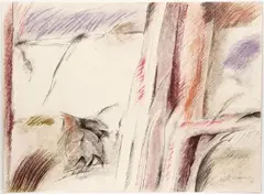 Albert Ràfols-Casamada, Composition, 1975, lithograph printed in colors