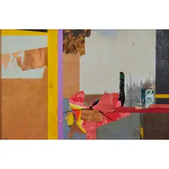 Barcarolle by Jeannette Judson, 1966, oil on canvas with collage, [approximate dimensions -, offered Jan 2026