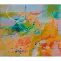 Barbara Rainforth, Elemental Paradox, oil on canvas, [approximate dimensions - canvas: 36" H x 41" W]