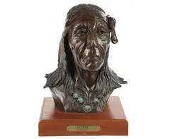 Eternal Visions by Karl Steinhaus, bronze bust, offered Jun 2023