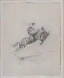 Edward Borein, Featured in this lot is this, etching