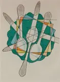 Man Ray, - ''Decouvert''-, aquatint in color