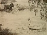 Marguerite Kirmse, - ''Safe Convoy''-, etching