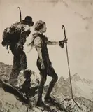 - ''Sky Line Trail, oho Valley, Canada''- by Reinhold H. Palenske, drypoint, 1936, offered Mar 2019