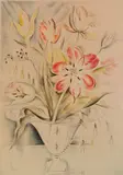 Mily Possoz, - ''Les Tulipes''-, drypoint and roulette, 1936-1937