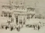 William Walcot, - ''The House of Sallust''-, etching and drypoint